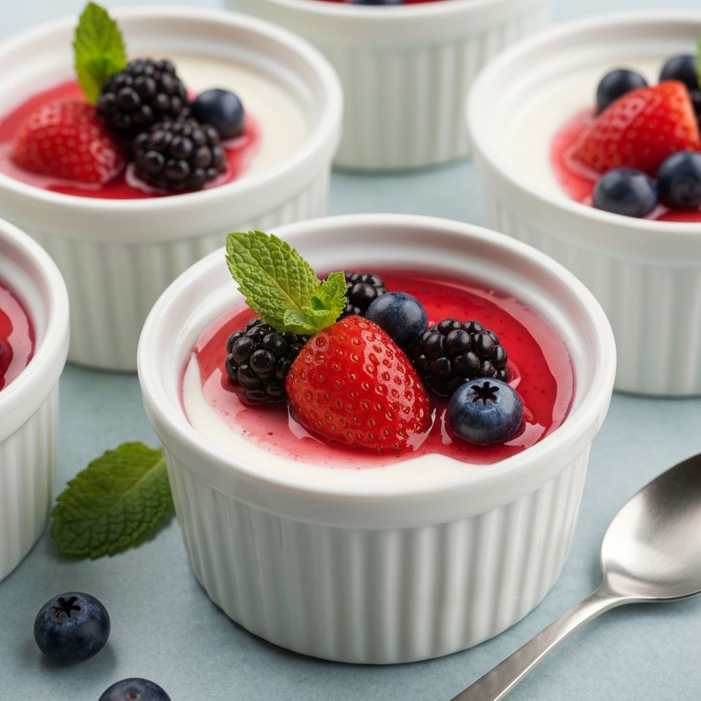 Panna Cotta Fruits Rouges