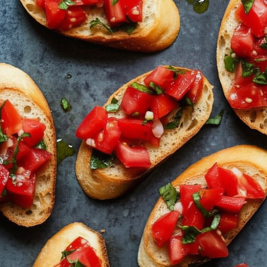 Bruschetta Tomate Basilic